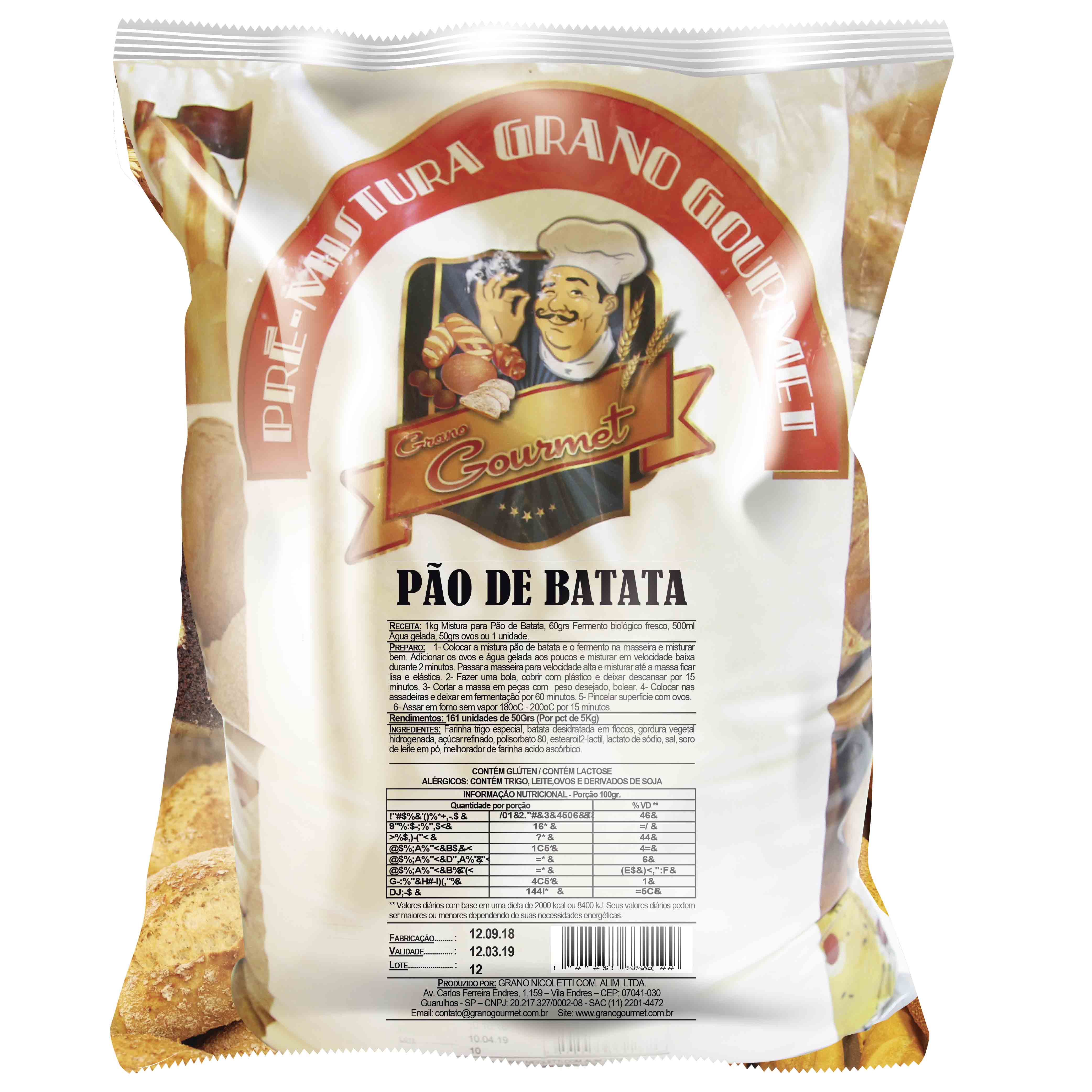 Pão de Batata - Pacote 5kg
