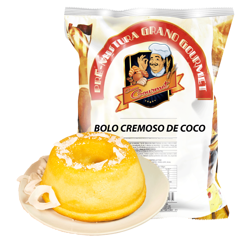 Bolo Cremoso de Coco - 5kg