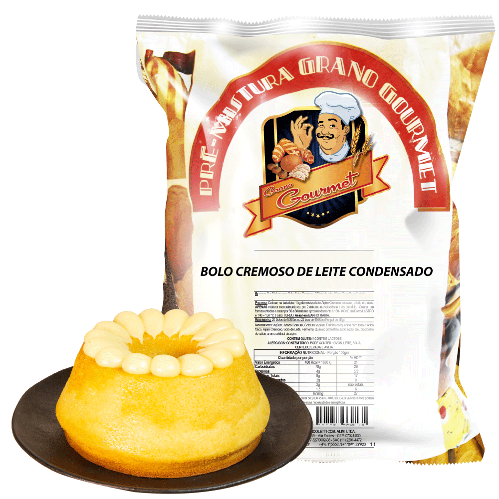 Bolo Cremoso de Leite Condensado - 5kg